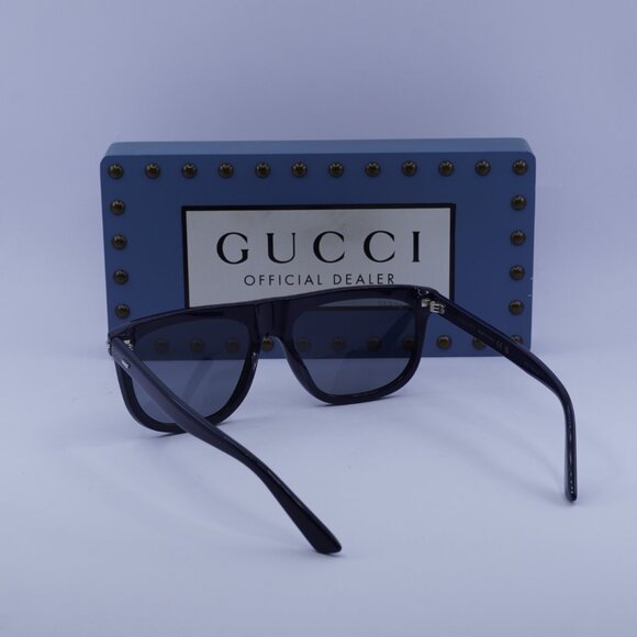 Gucci GG1726S 003 Square Sunglasses - Shiny Blue/Grey - Picture 6 of 11